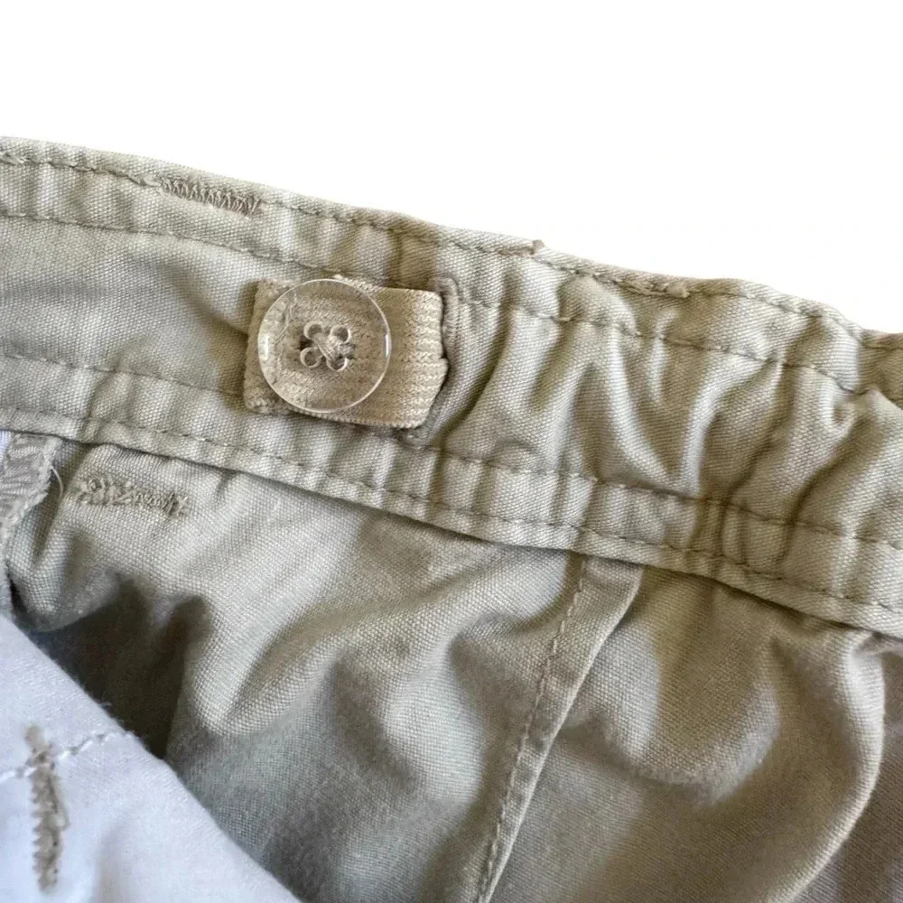 Y2K Gymboree Cargo Pants Beige Adjustable Waist Pockets Girls size 9
